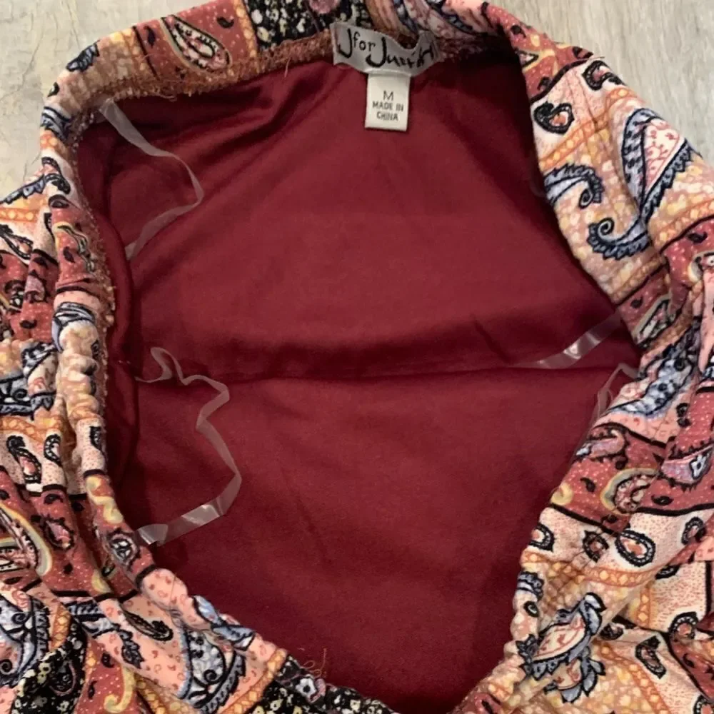 NWT paisley print Stretchy Strapless tube top Capri jumper with pockets - Picture 8 of 13